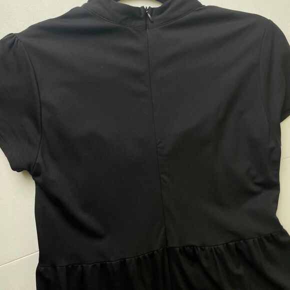 Killstar Dress Womens M Black Goth Witchy Mesh Ruffle Fit & Flare Spider Buttons - Picture 5 of 12